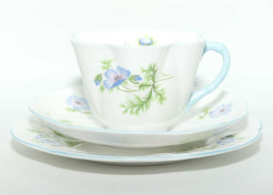 Shelley Dainty Shape Blue Poppy pattern trio | 14168