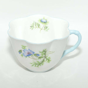 Shelley Dainty Shape Blue Poppy pattern trio | 14168