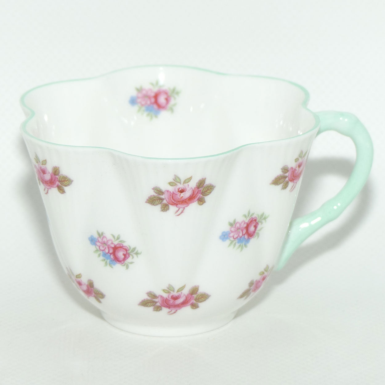 Shelley Dainty shape Rosebuds trio | Aqua trim