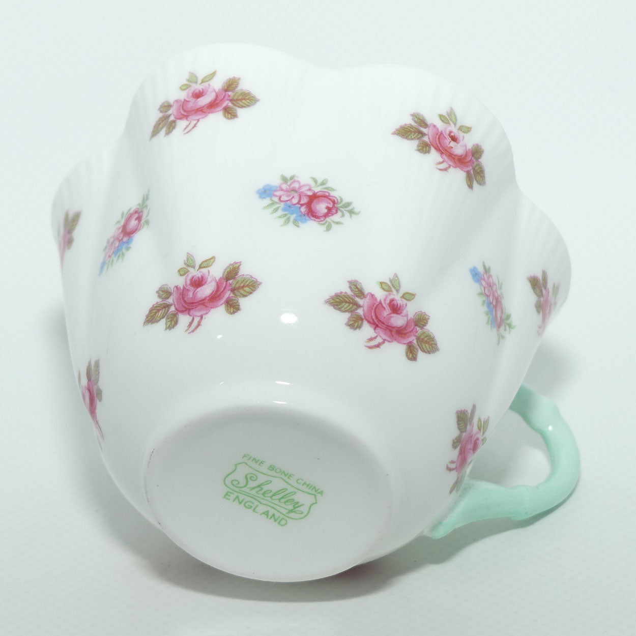 Shelley Dainty shape Rosebuds trio | Aqua trim