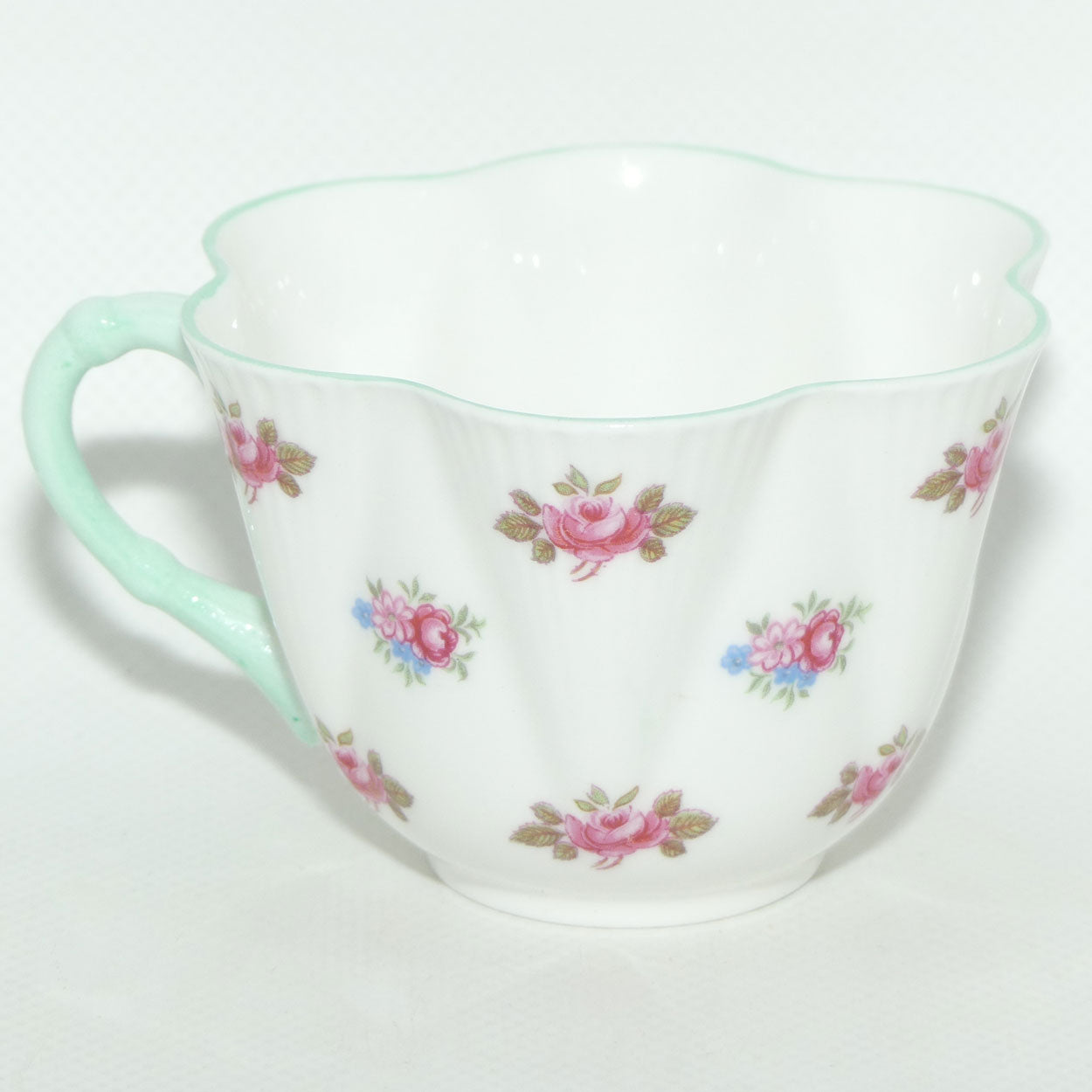 Shelley Dainty shape Rosebuds trio | Aqua trim