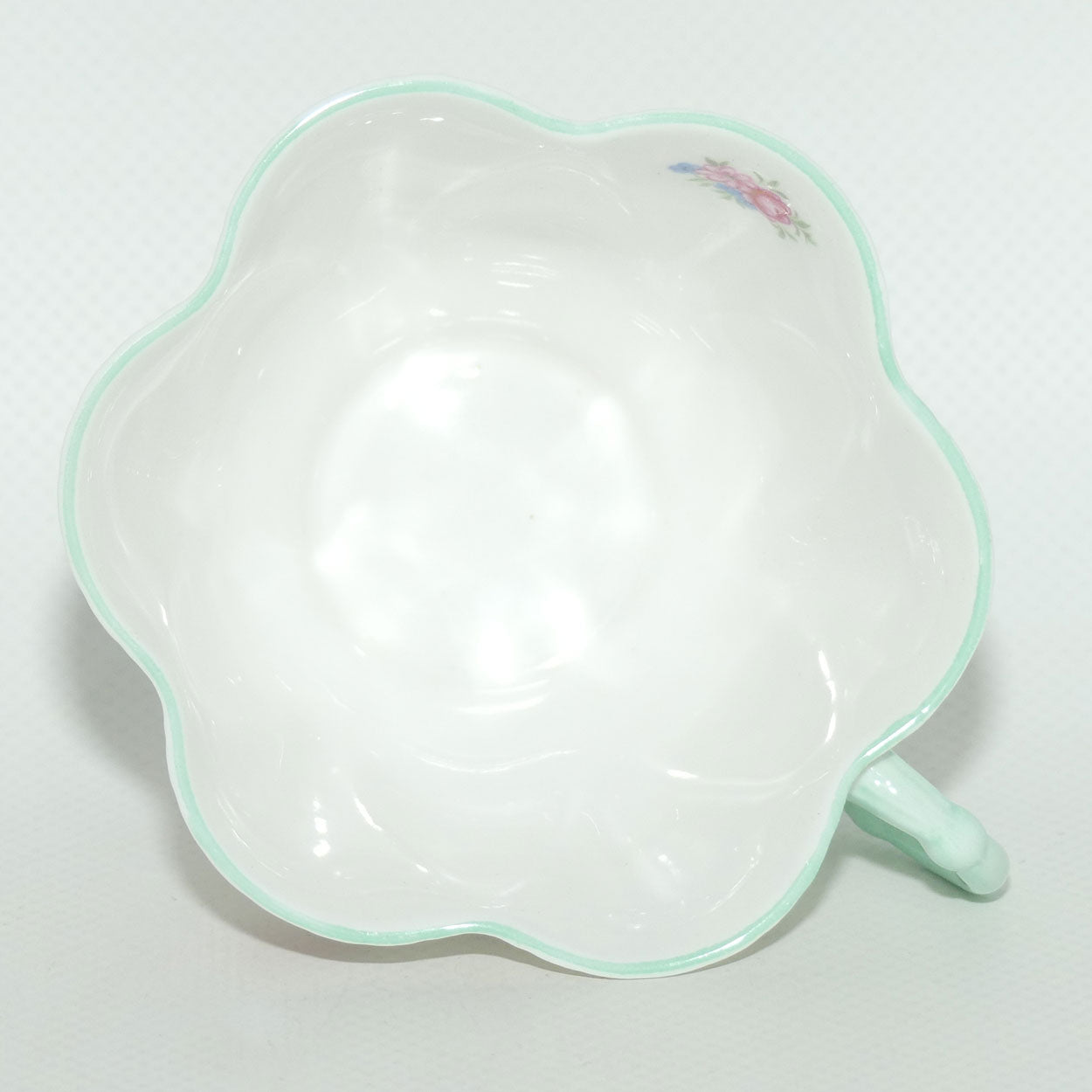 Shelley Dainty shape Rosebuds trio | Aqua trim