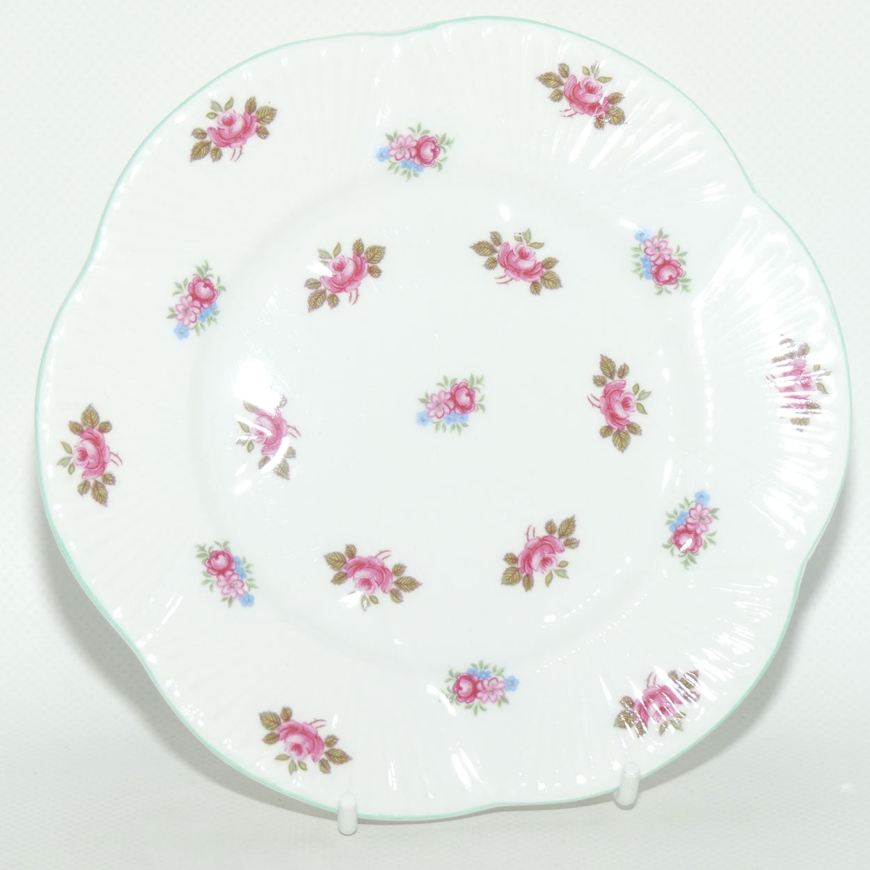 Shelley Dainty shape Rosebuds trio | Aqua trim