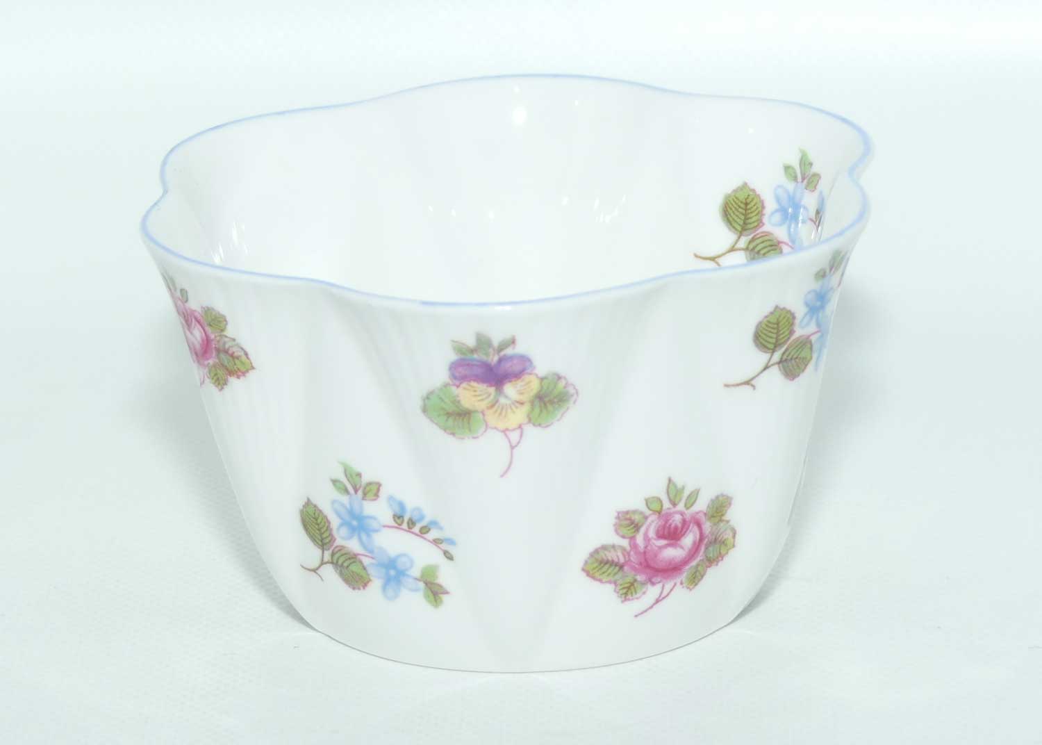 Shelley Dainty shape Rose, Pansy, Forget Me Not sugar bowl | coffee size | Pattern 13424