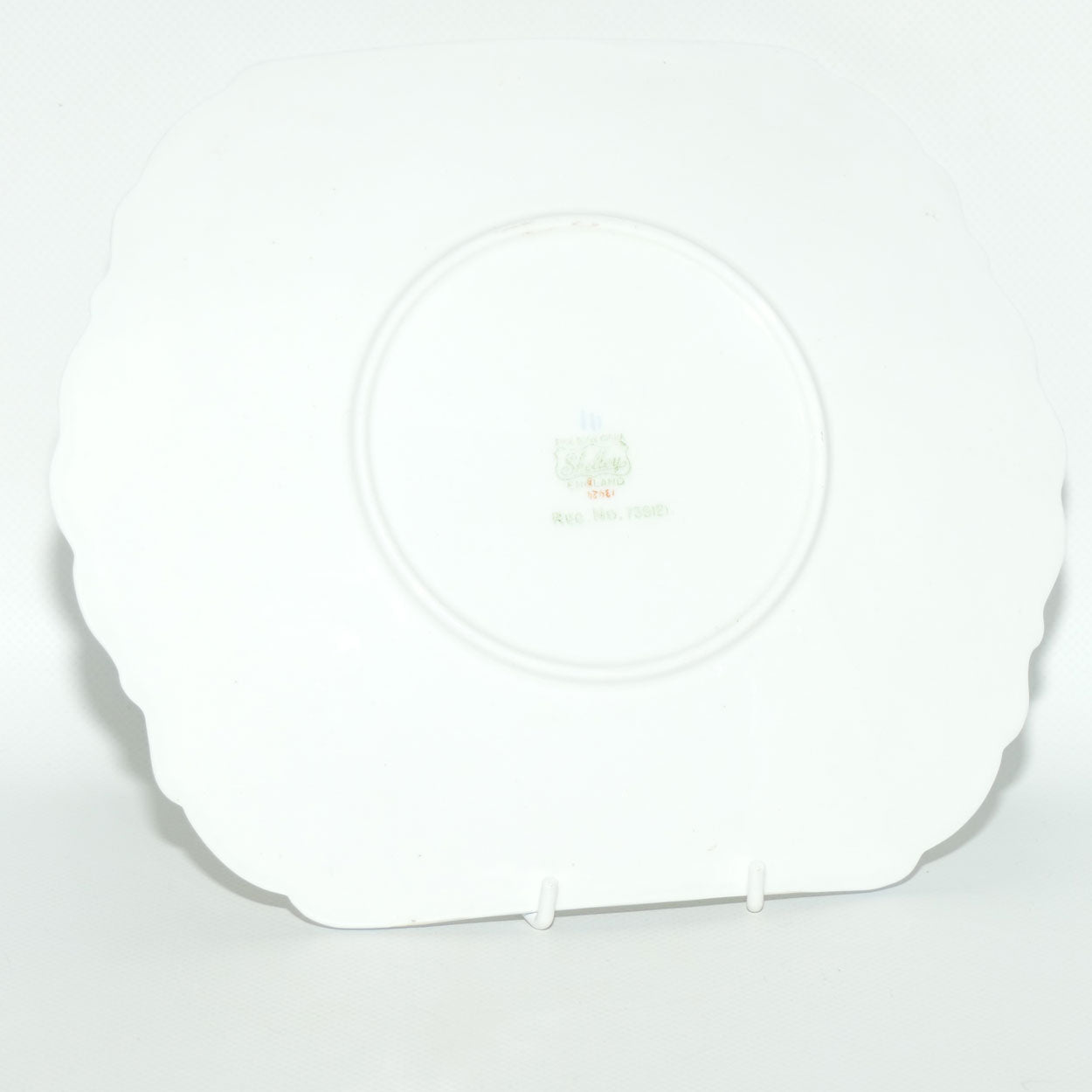 Shelley Dainty shape Rose, Pansy, Forget Me Not cake or sandwich plate