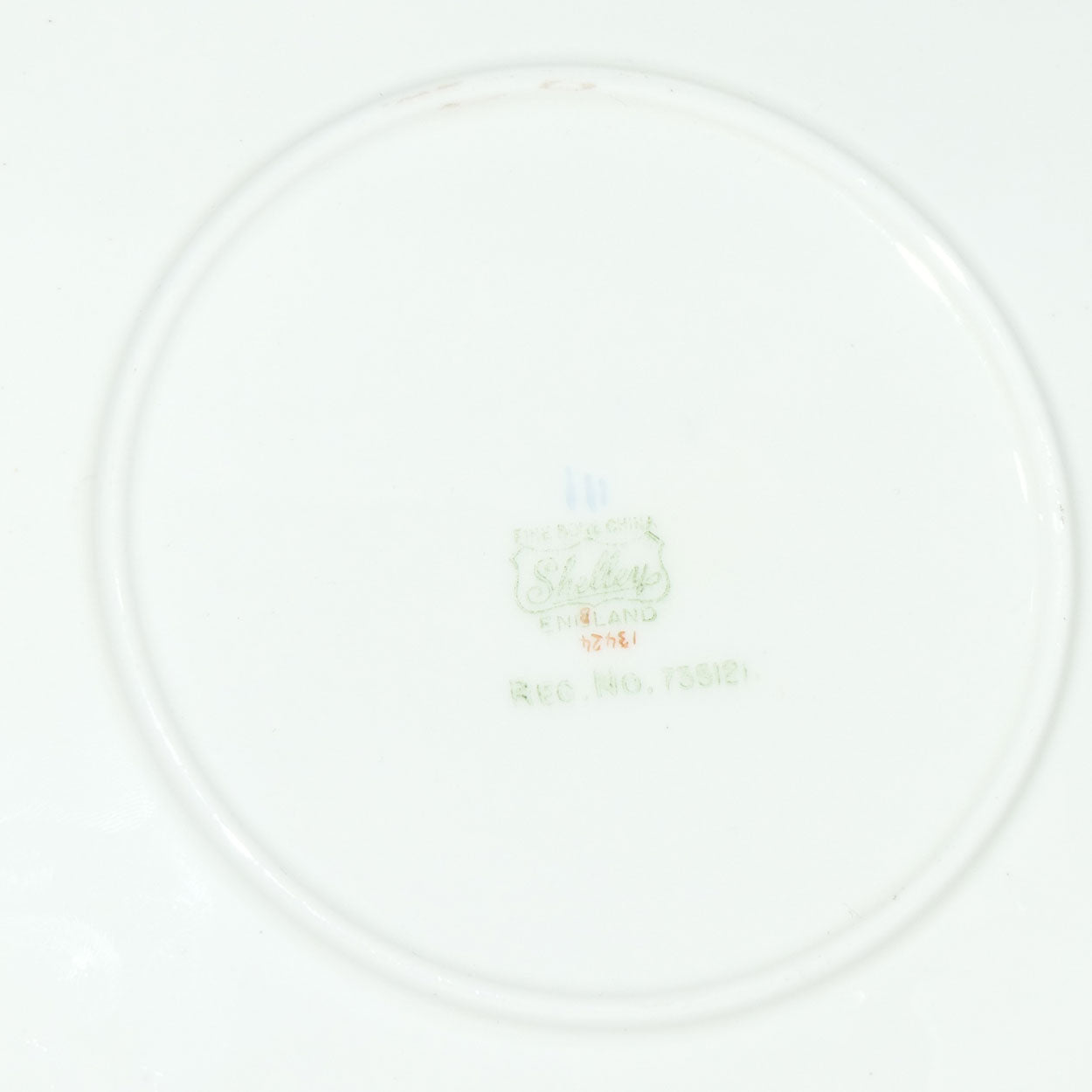 Shelley Dainty shape Rose, Pansy, Forget Me Not cake or sandwich plate