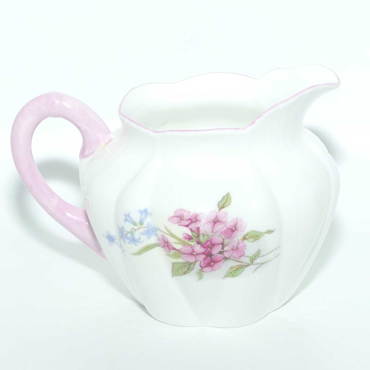 Shelley Dainty shape Stocks milk jug and sugar bowl | #1 | Pattern 13428