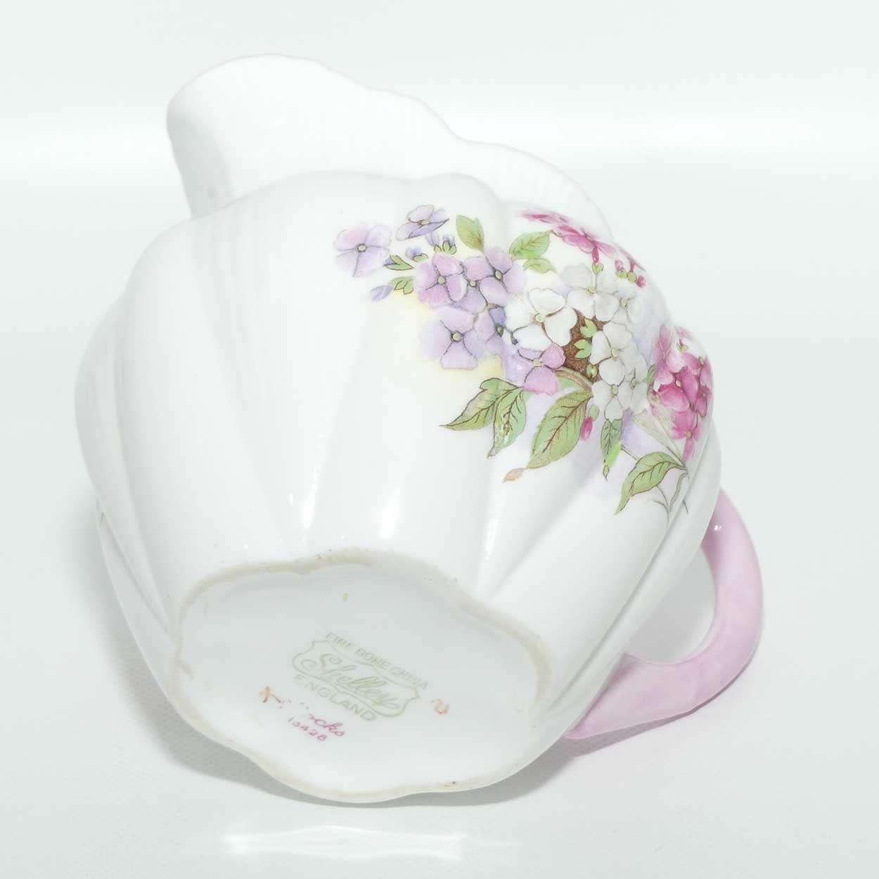 Shelley Dainty shape Stocks milk jug and sugar bowl | #1 | Pattern 13428