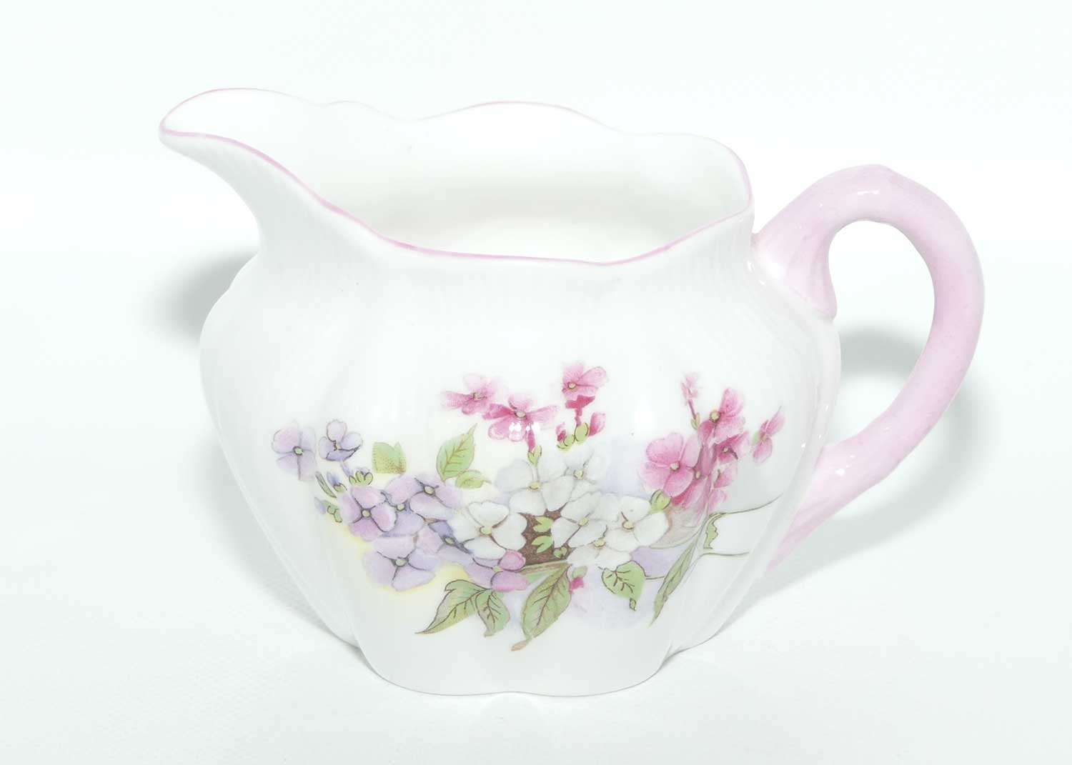 Shelley Dainty shape Stocks milk jug and sugar bowl | #2 | Pattern 13428