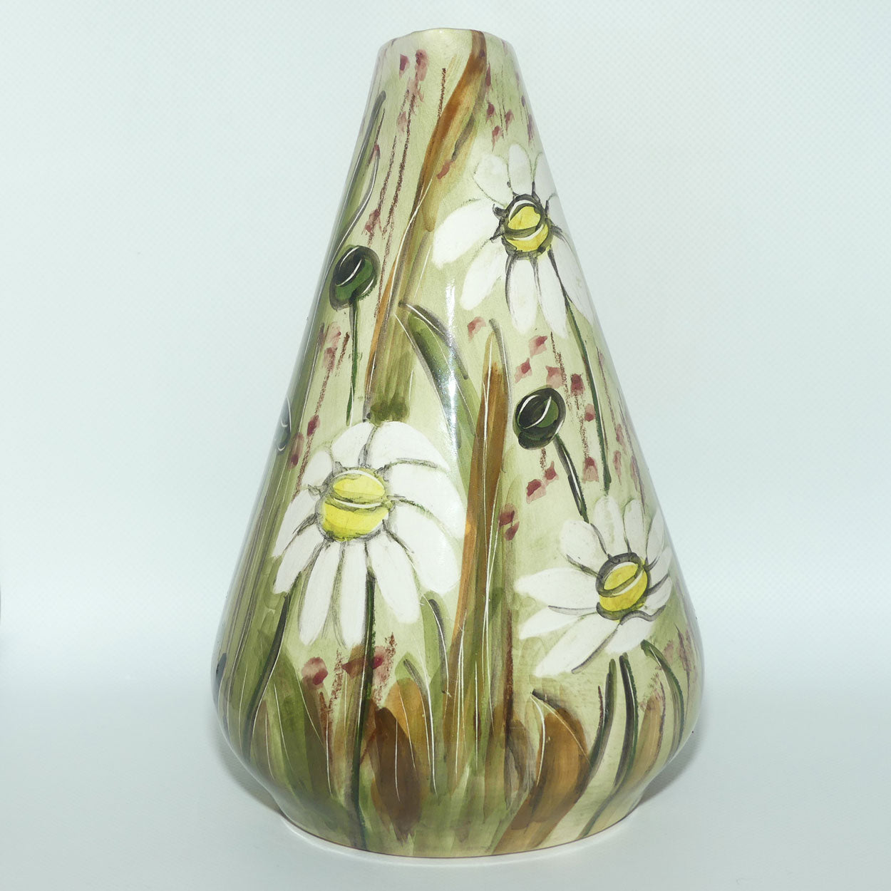 Australian Pottery | Daisyware Pottery tall jug | Australian Flower Decor