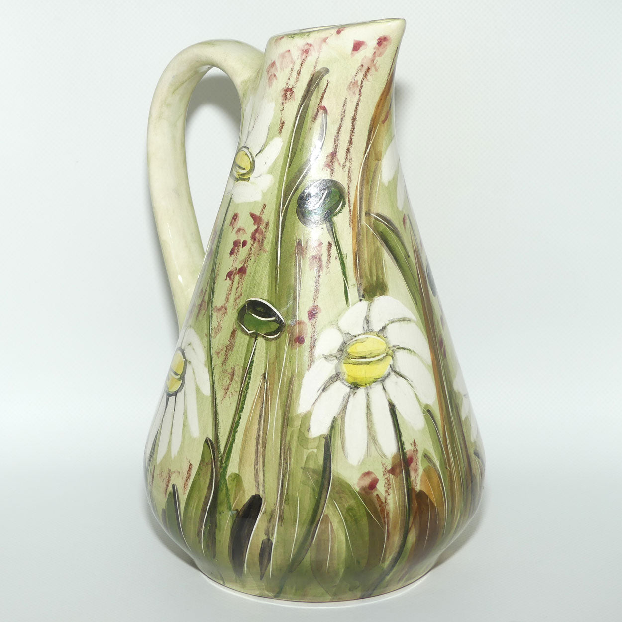 Australian Pottery | Daisyware Pottery tall jug | Australian Flower Decor