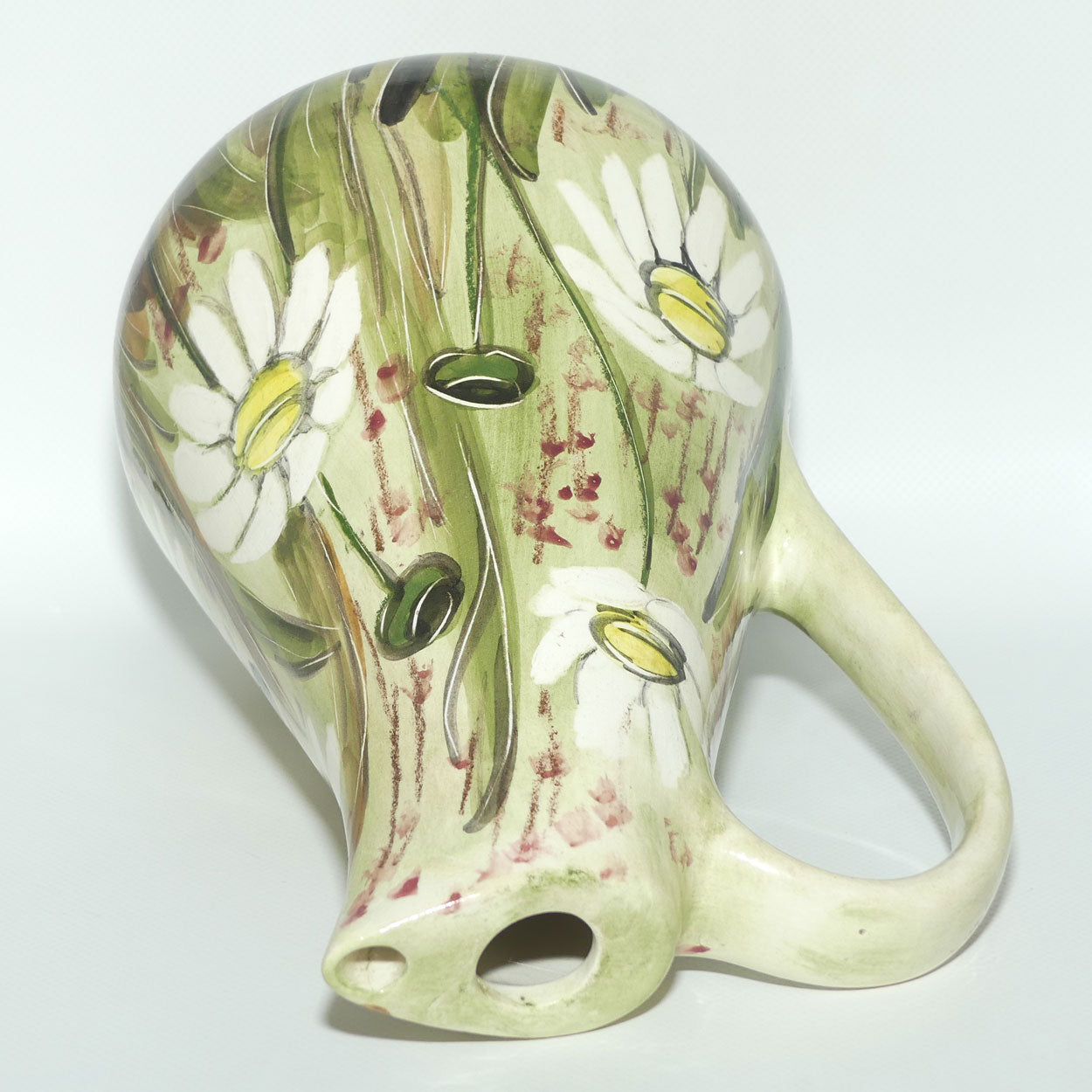 Australian Pottery | Daisyware Pottery tall jug | Australian Flower Decor