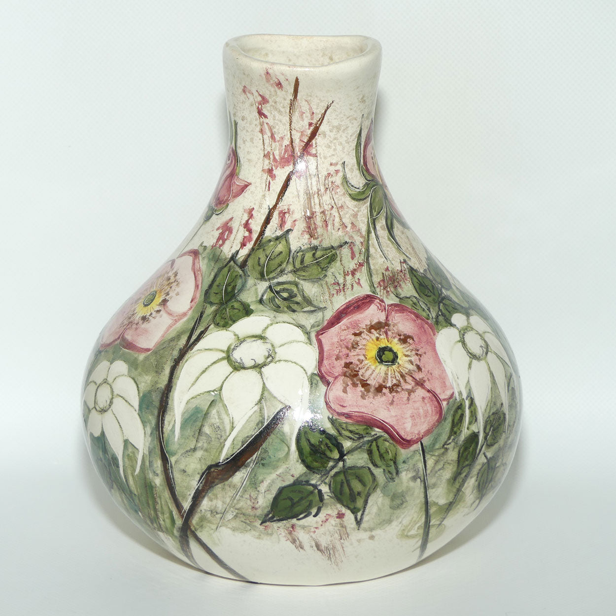 Australian Pottery | Daisyware Pottery wide body jug | Australian Wildflower Decor