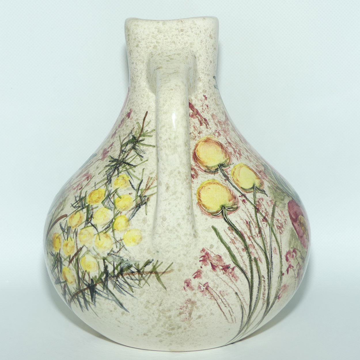 Australian Pottery | Daisyware Pottery wide body jug | Australian Wildflower Decor