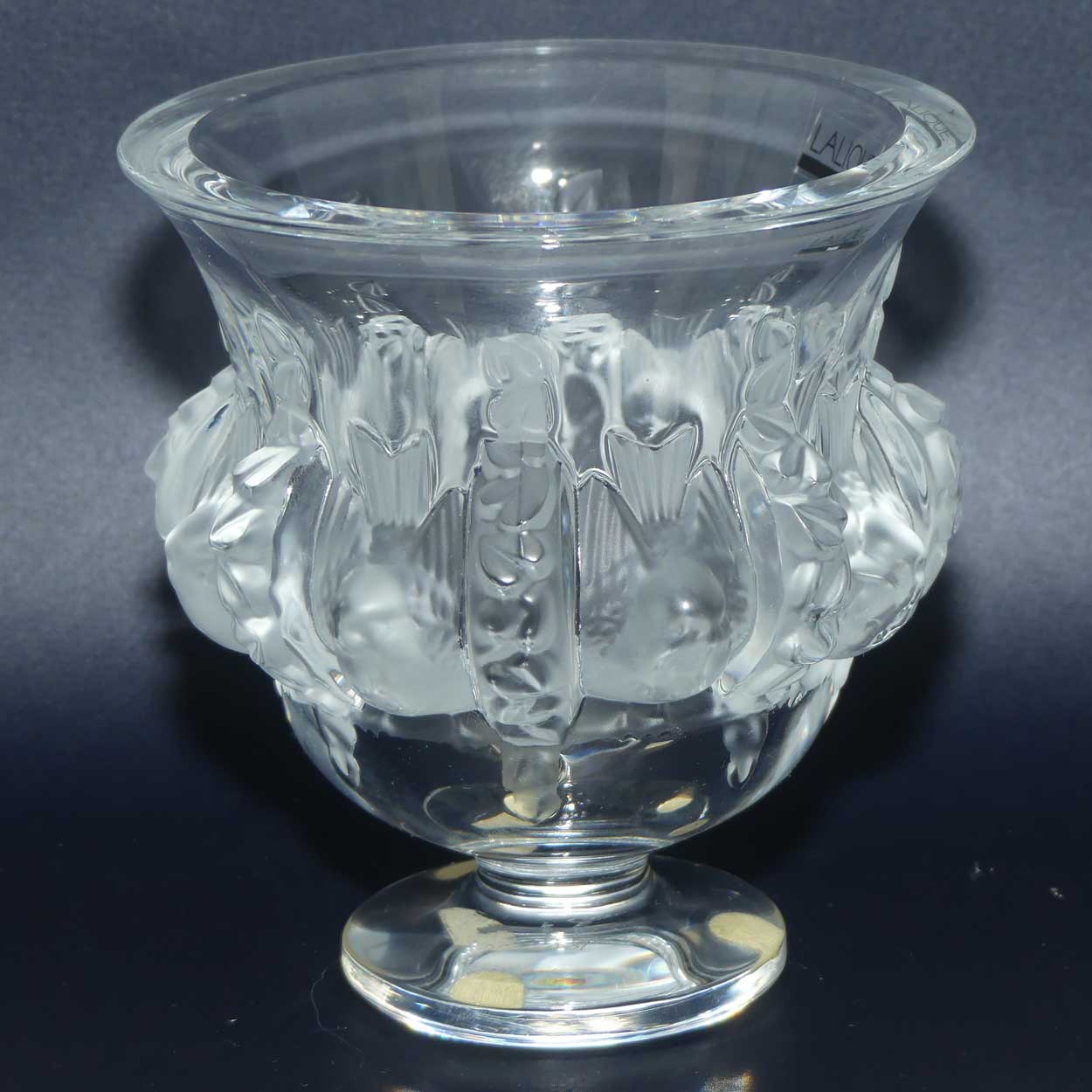 Lalique France Dampierre vase | Original label intact