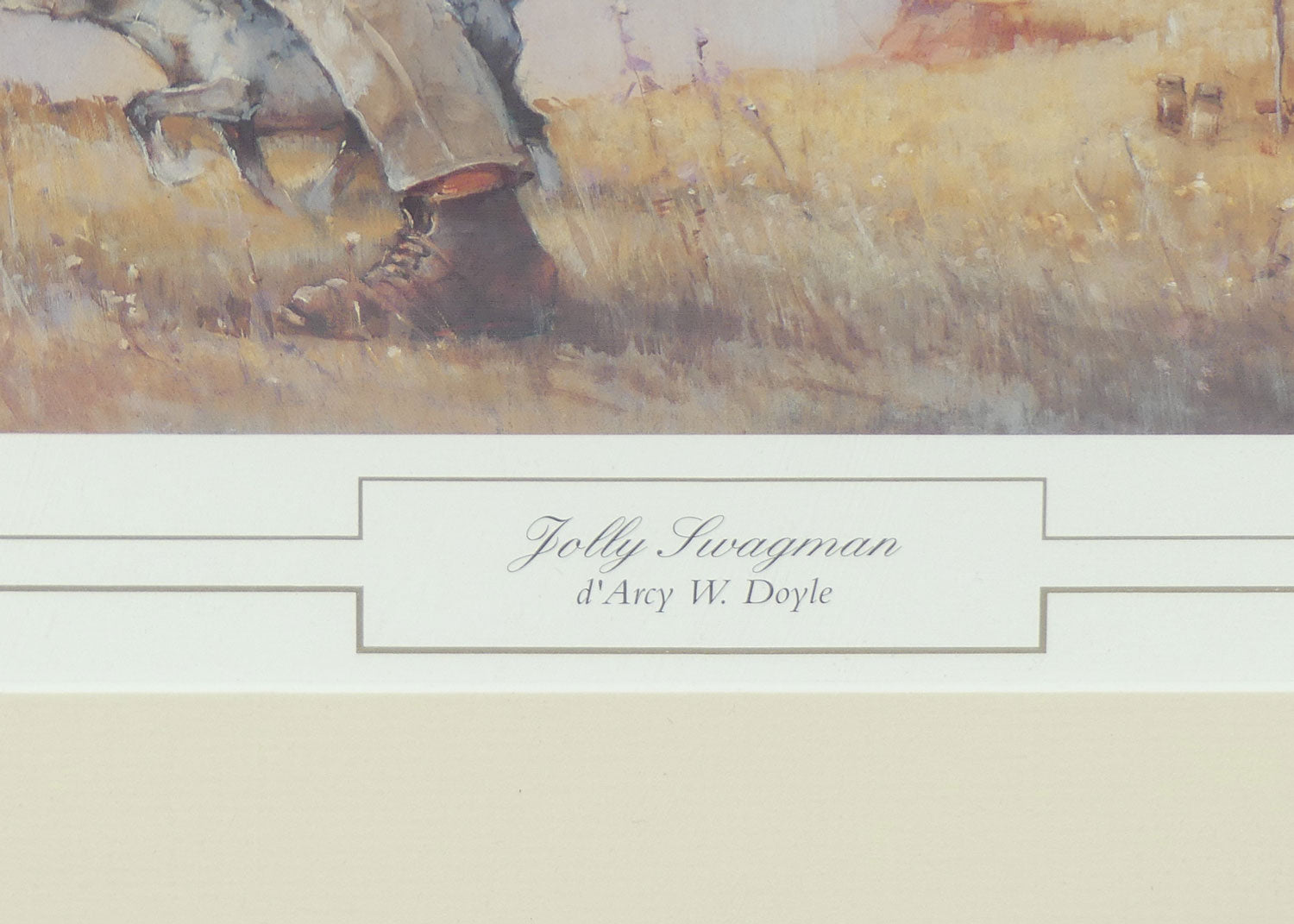 Darcy W Doyle gilt framed print | Jolly Swagman | Artist Signed