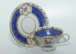 Oscar Schlegelmilch Germany demi tasse cup and saucer | Dark Blue