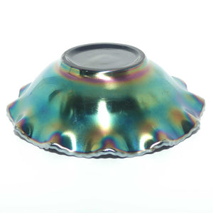 Australian Carnival Glass | Dark Kangaroo nappy bowl