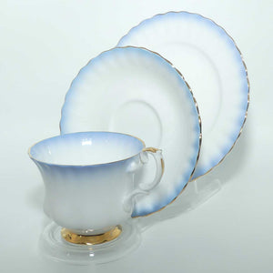 Royal Albert Bone China Rainbow series trio | Dark Blue | Montrose shape