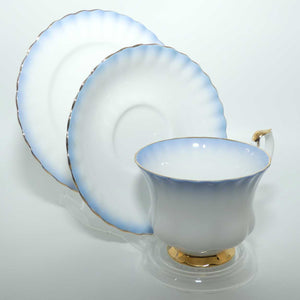 Royal Albert Bone China Rainbow series trio | Dark Blue | Montrose shape