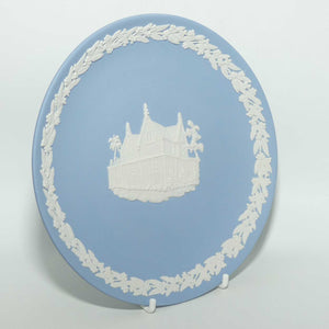 Wedgwood Jasper | Australian Capital Cities | White on Pale Blue | Darwin plate | 16.5cm | box + Cert