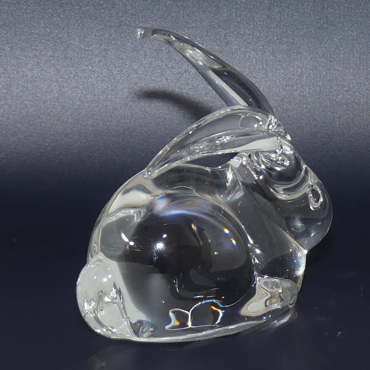 Daum ドーム　ウサギ　PETIT LAPIN　クリスタル　置物　フランス製 Daum France Crystal Lop Eared Rabbit figure