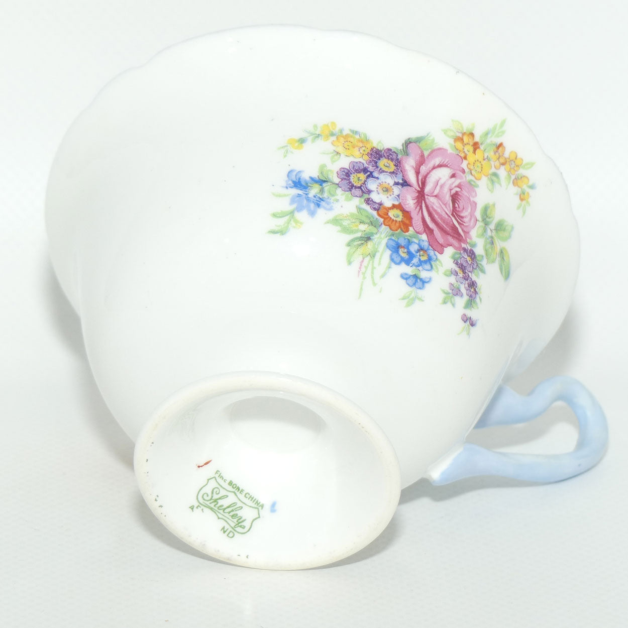 Shelley Gainsborough shape Butcher's Crocus and Rose Spray pattern duo