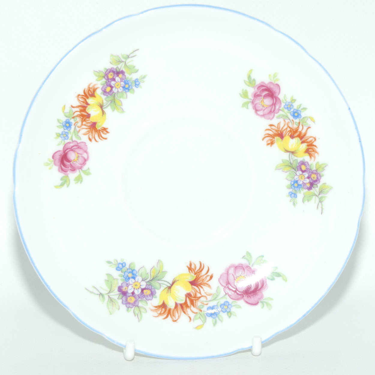 Shelley Gainsborough shape Butcher's Crocus and Rose Spray pattern duo
