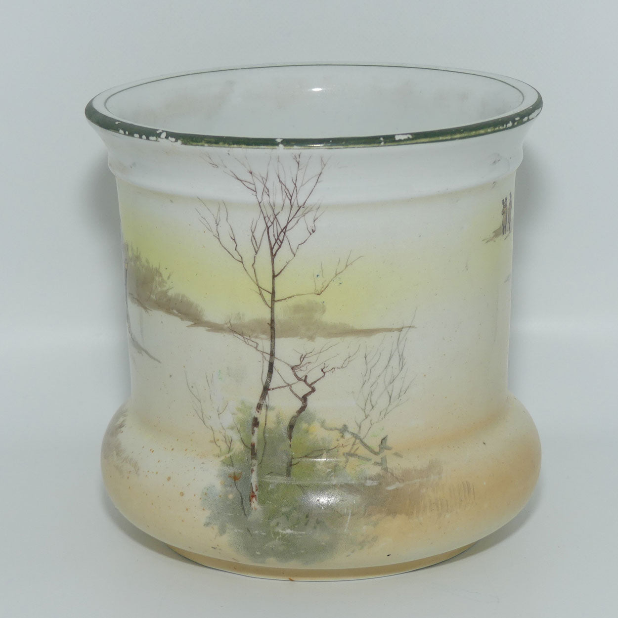 Royal Doulton Coaching Days fern pot D2716 | Deep Snow
