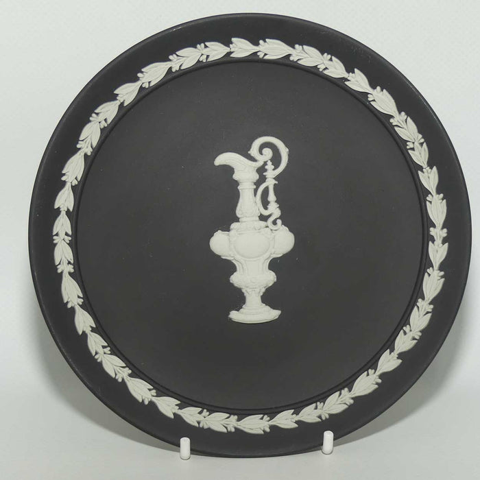 Wedgwood Jasper | White on Black | The America's Cup Defence 1986 - 1987 plate | Boxed