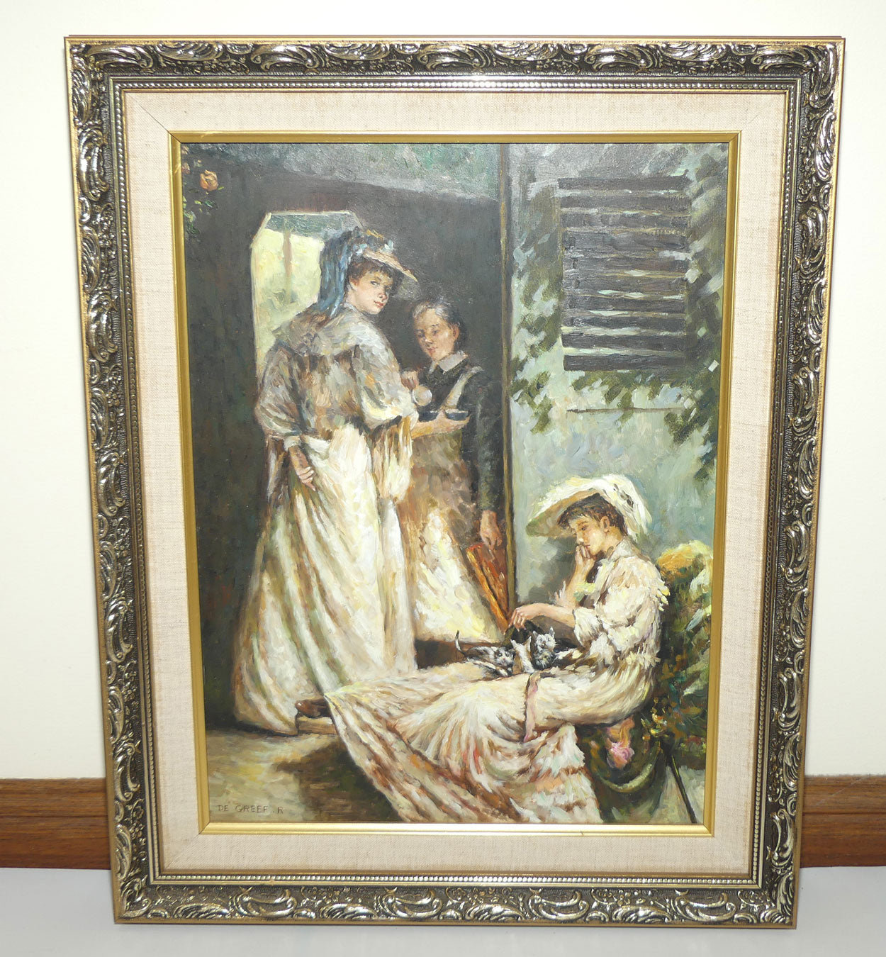 Oil Painting | Roger De Greef | Belgium | 19th Century Ladies