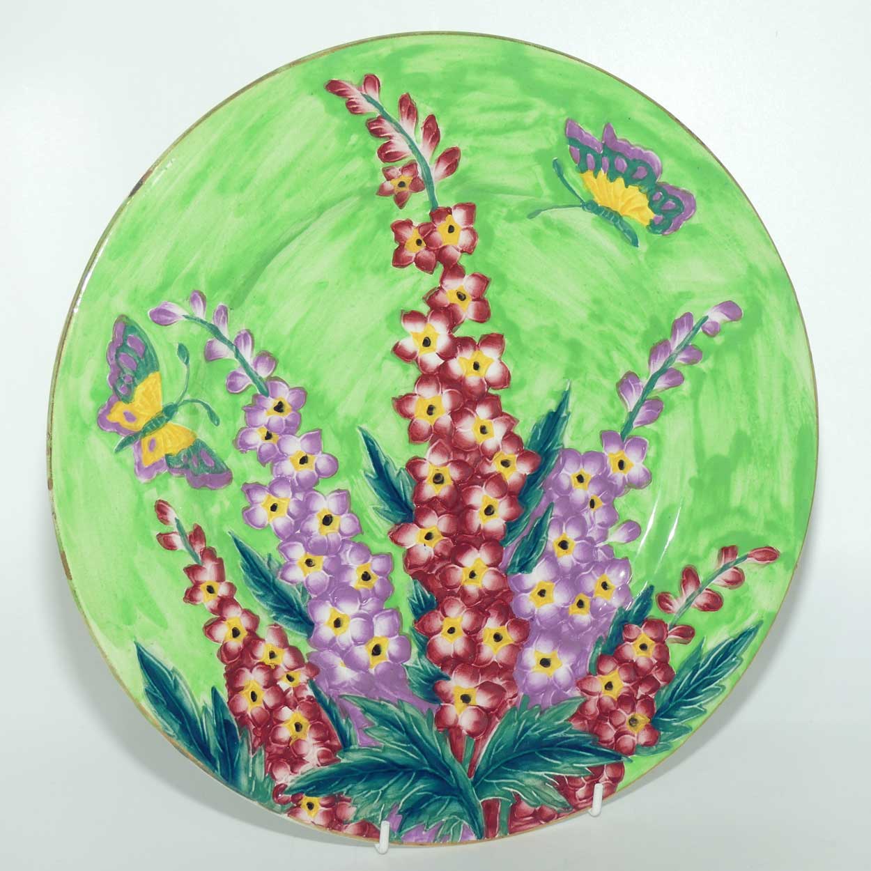 Maling plate Delphinium Green 6356