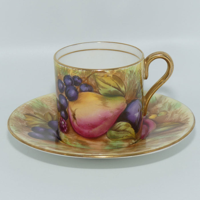 Aynsley Fruit Orchard Gold demi tasse coffee can #5 | D Jones