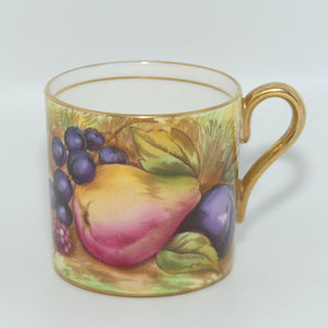 Aynsley Fruit Orchard Gold demi tasse coffee can #5 | D Jones