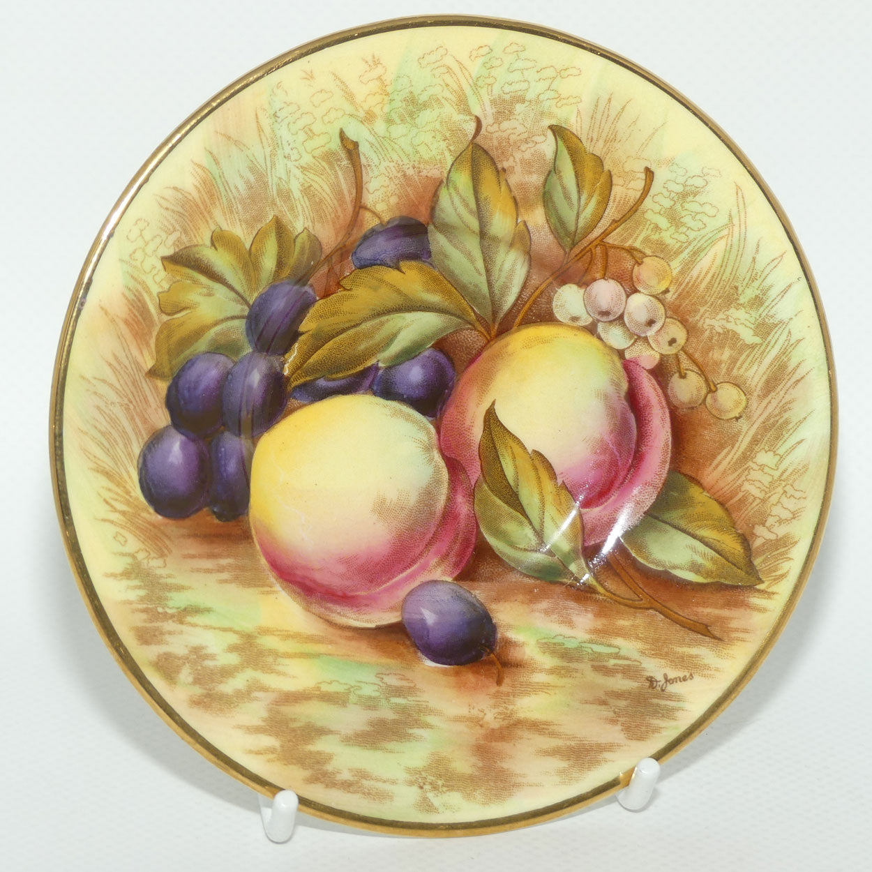 Aynsley Fruit Orchard Gold demi tasse coffee can | #5 | D Jones & N Brunt