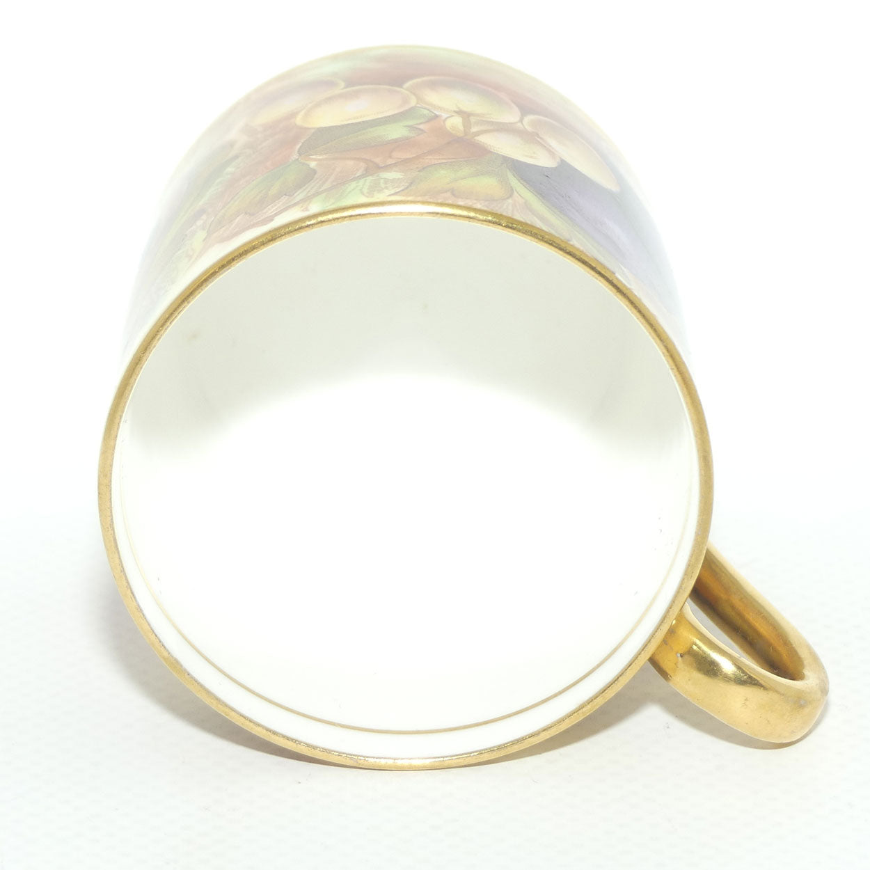 Aynsley Fruit Orchard Gold demi tasse coffee can | #6 | D Jones & N Brunt