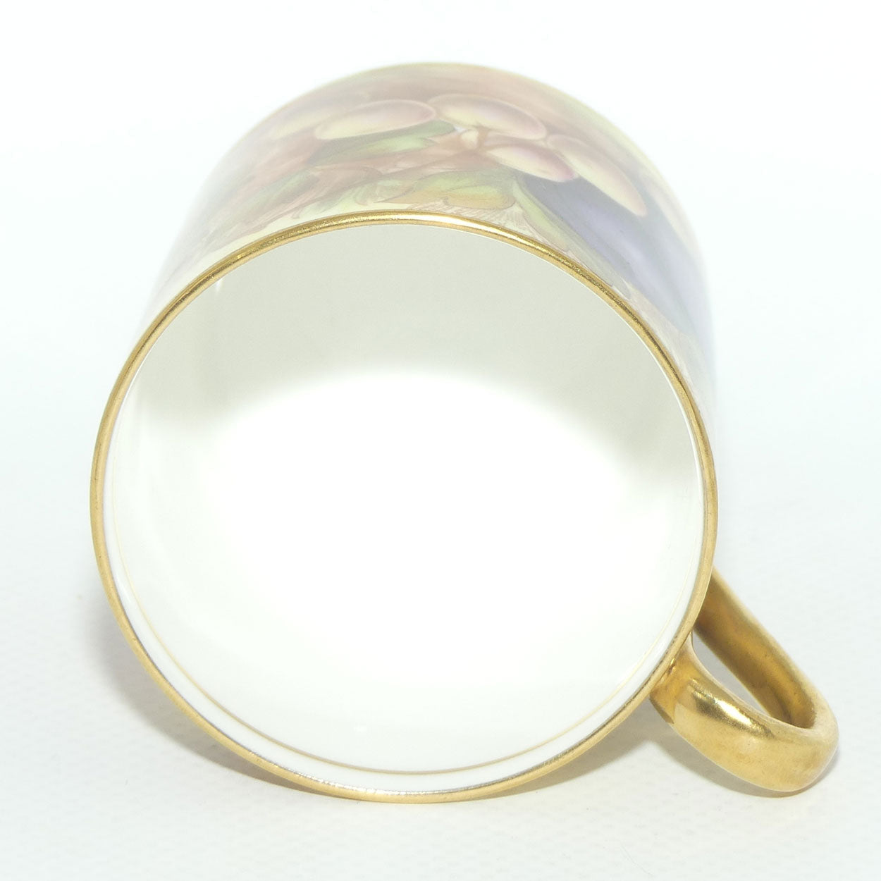 Aynsley Fruit Orchard Gold demi tasse coffee can | #7 | D Jones