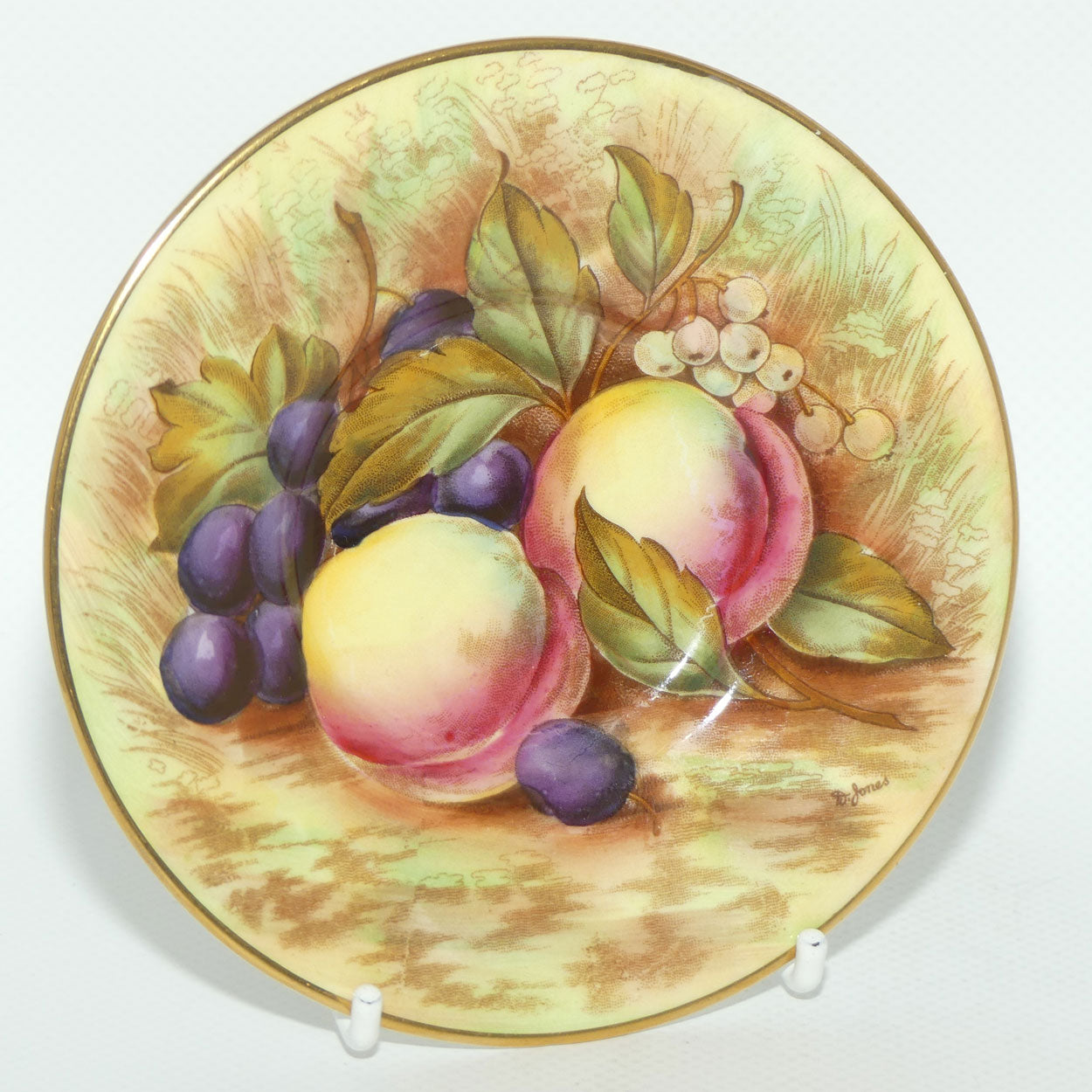 Aynsley Fruit Orchard Gold demi tasse coffee can | #7 | D Jones