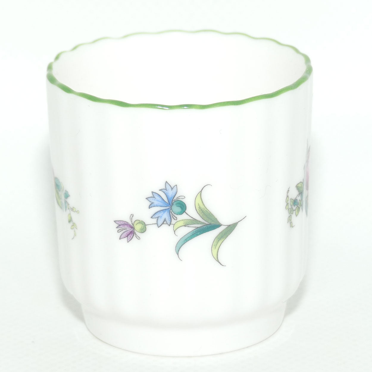 Spode Fruit and Floral motif demi tasse cup and saucer