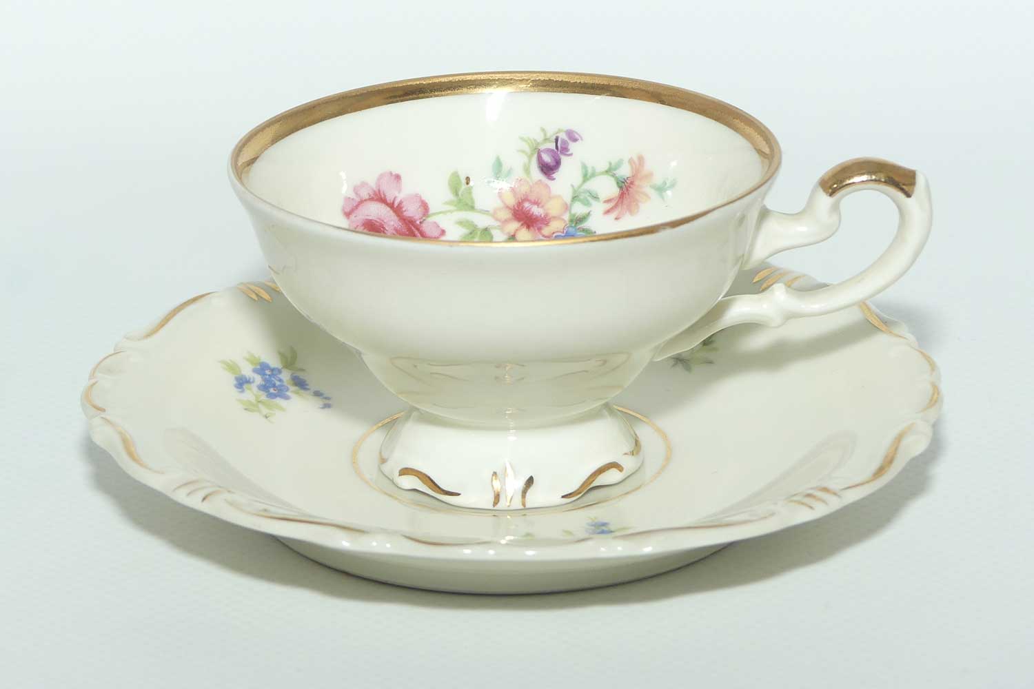 Alka Bavaria Floral Spray demi tasse cup and saucer