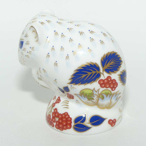 Royal Crown Derby paperweight | Derby Dormouse | signed