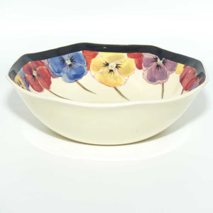 Royal Doulton Pansy with Black Border D4049 | soup bowl | 14.5cm 