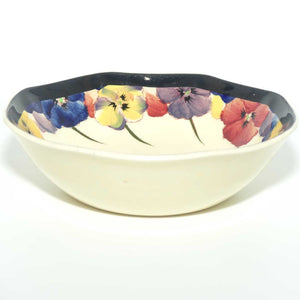 Royal Doulton Pansy with Black Border D4049 | soup bowl | 14.5cm | #3