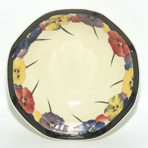 Royal Doulton Pansy with Black Border D4049 | soup bowl | 14.5cm | #3