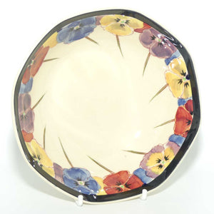 Royal Doulton Pansy with Black Border D4049 | soup bowl | 14.5cm 