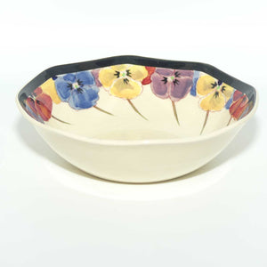 Royal Doulton Pansy with Black Border D4049 | soup bowl | 14.5cm 