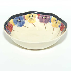 Royal Doulton Pansy with Black Border D4049 | soup bowl | 14.5cm 