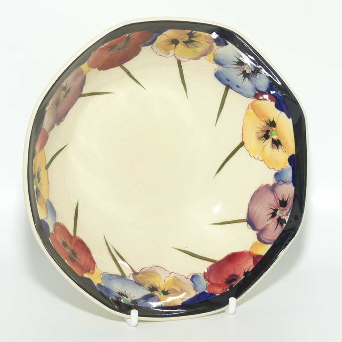 Royal Doulton Pansy with Black Border D4049 | soup bowl | 14.5cm | #5