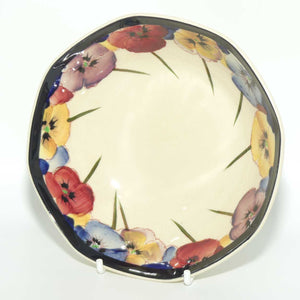 Royal Doulton Pansy with Black Border D4049 | soup bowl | 14.5cm