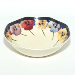 Royal Doulton Pansy with Black Border D4049 | soup bowl | 14.5cm